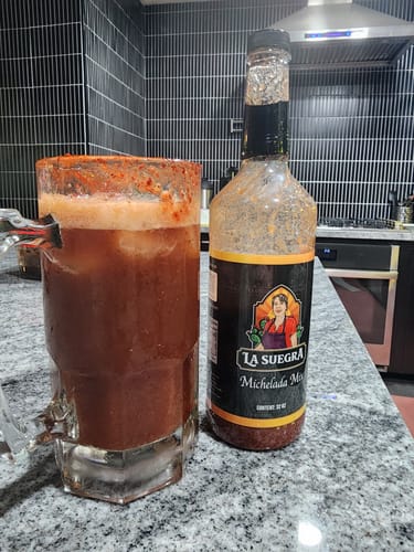 Customer photo review of La Suegra Michelada Mix