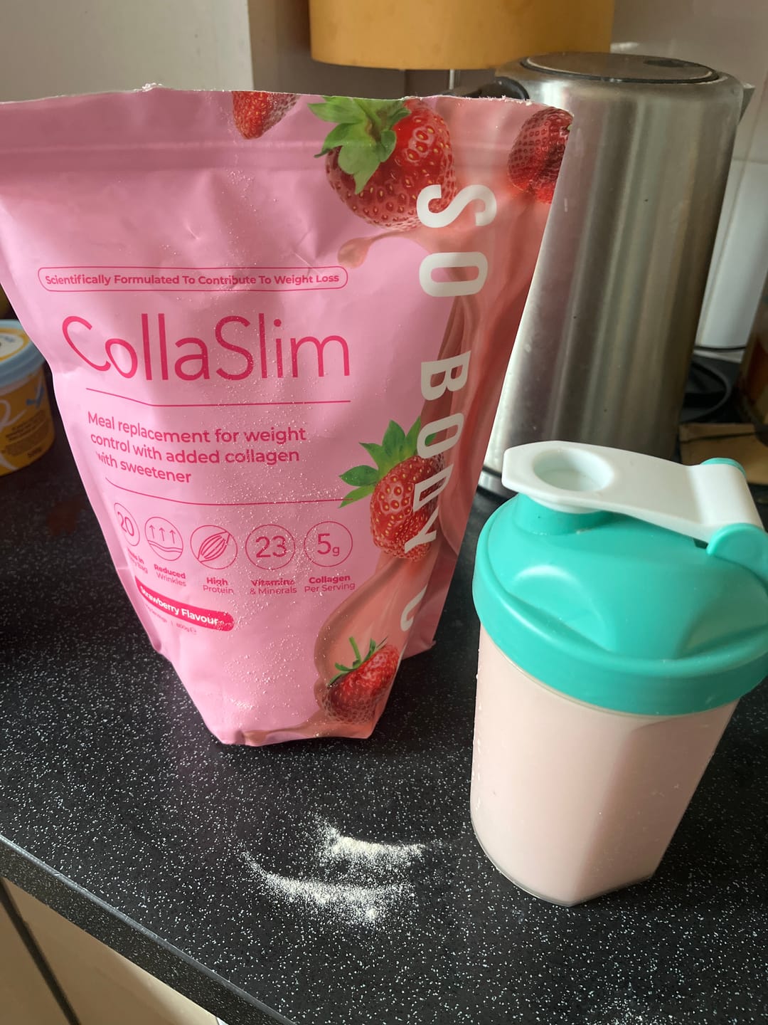 Customer photo review of CollaSlim Meal Replacement Shake With Collagen Protein