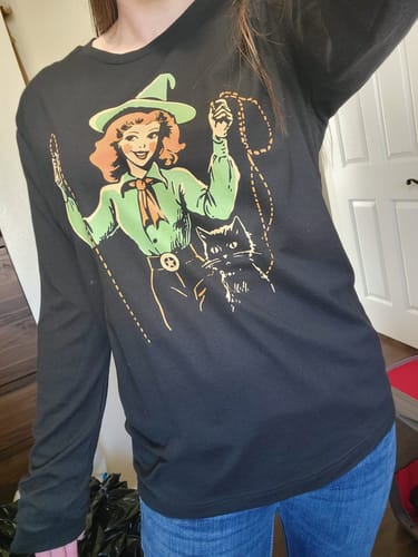 Customer photo review of Western Witch Long Sleeve Tee