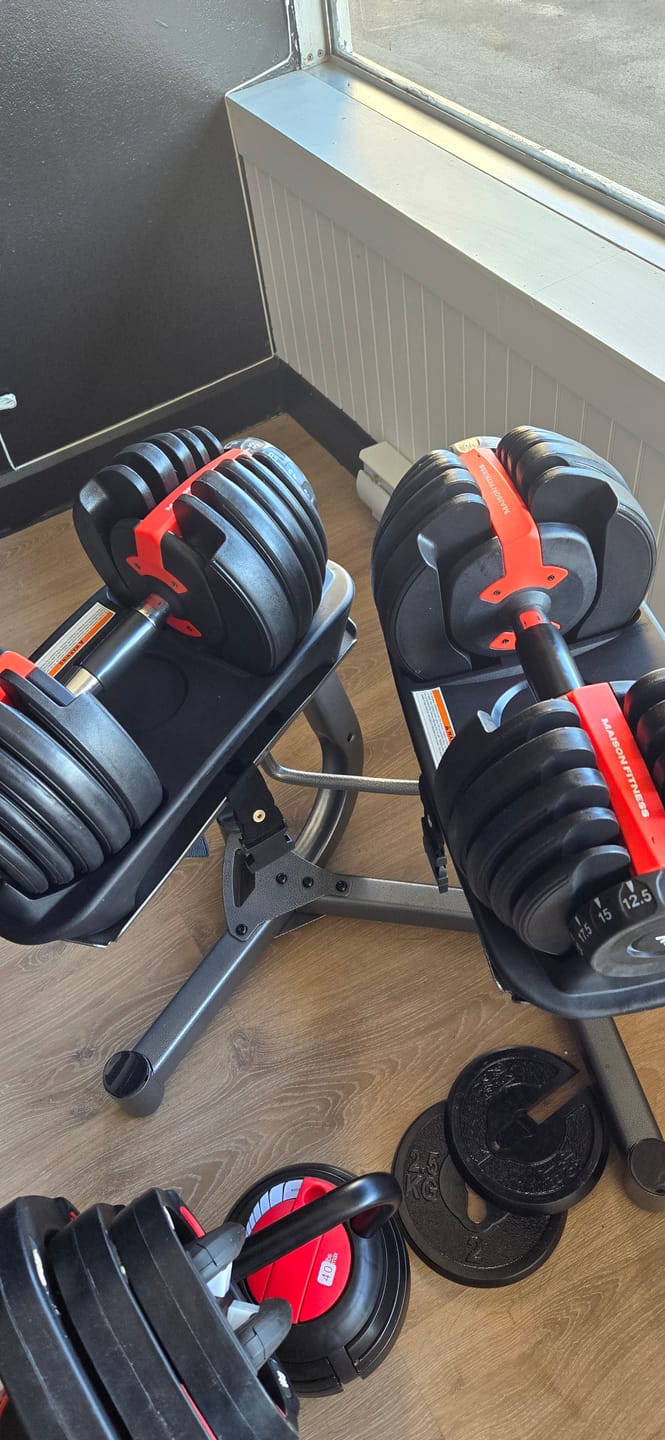 Customer photo review of 552 Adjustable Dumbbells Set Of Two