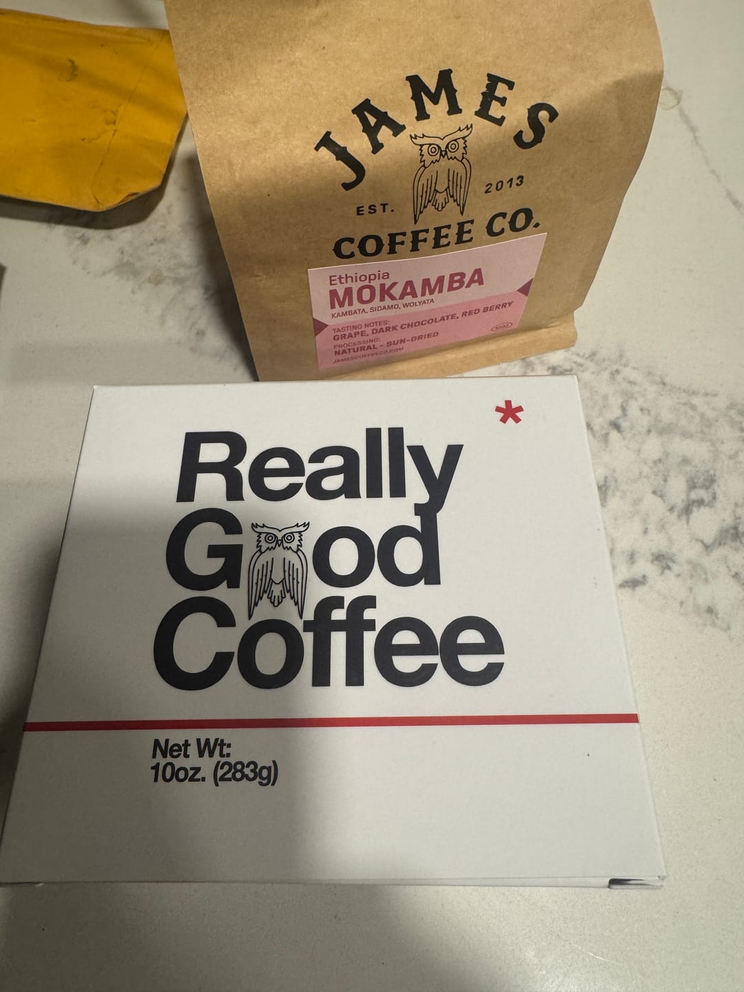 Customer photo review of To The Stars Really Good Coffee