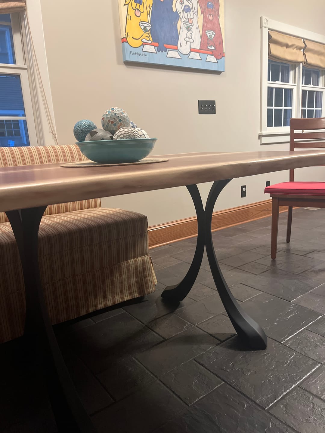 Customer photo review of Table Legs 421 Xeni 28H X-Shaped Metal Dining Furniture