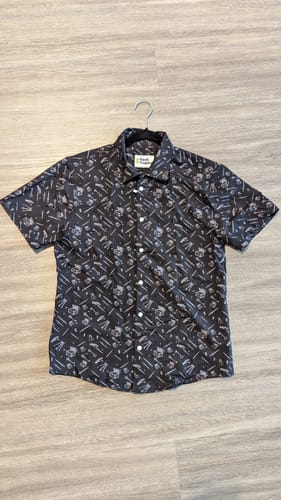 Customer photo review of Dnd Rogue Class Button Up Shirt