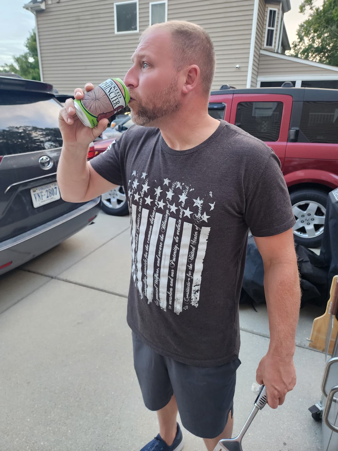 Customer photo review of Pickled Sphincter Beersy Silicone Sleeve Hide-a-Beer Can Cooler
