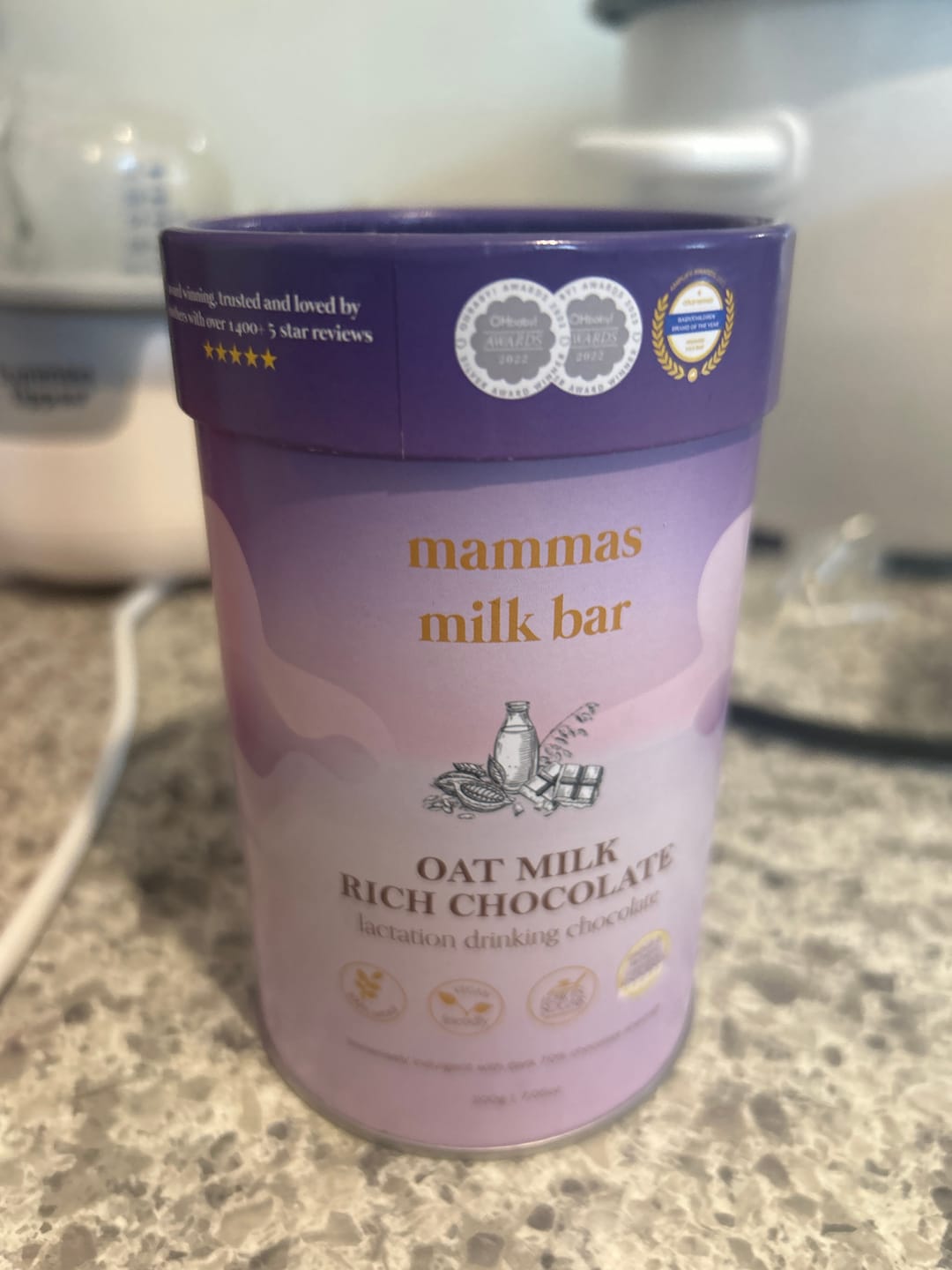 Customer photo review of *NEW* Lactation Oat Milk Rich Chocolate