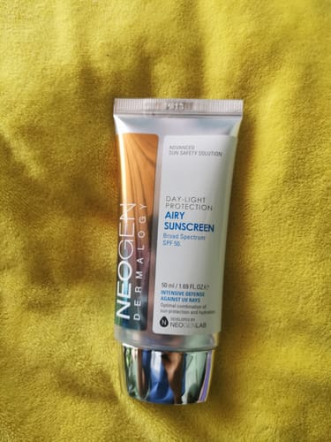 Customer photo review of DAY-LIGHT PROTECTION AIRY SUNSCREEN SPF50+ / BROADSPECTRUM 1.65 OZ / 50ML