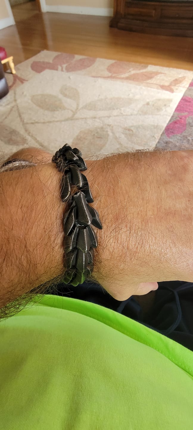 Customer photo review of The Midgard Serpent - Stainless Steel Bracelet