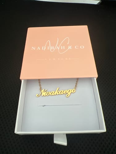 Customer photo review of Personalized Name Necklace