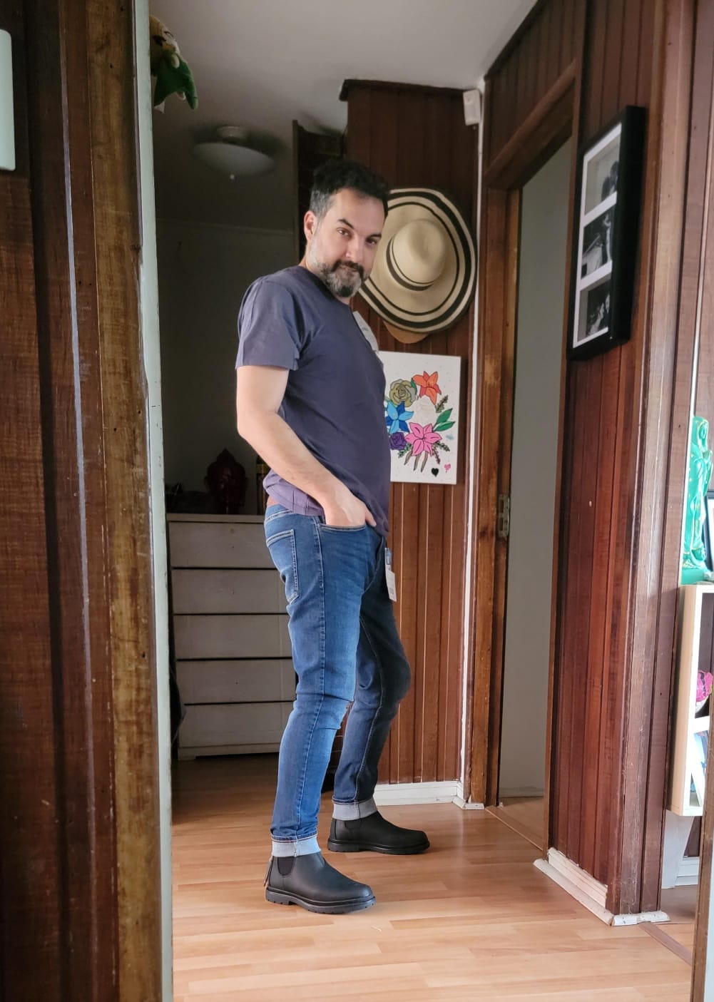 Customer photo review of Botín Original 2.0 Chiporro Natural Negro Hombre