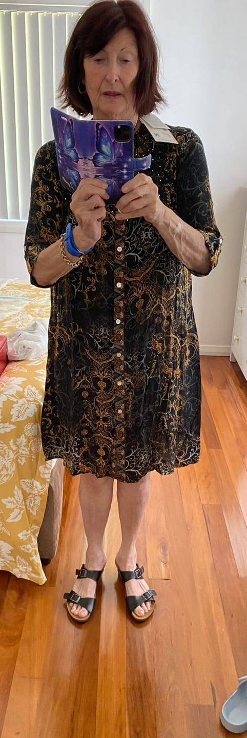 Customer photo review of VALLETTA - PINTUCK DRESS