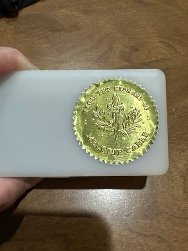 Customer photo review of 50 Golden Seal Sticker