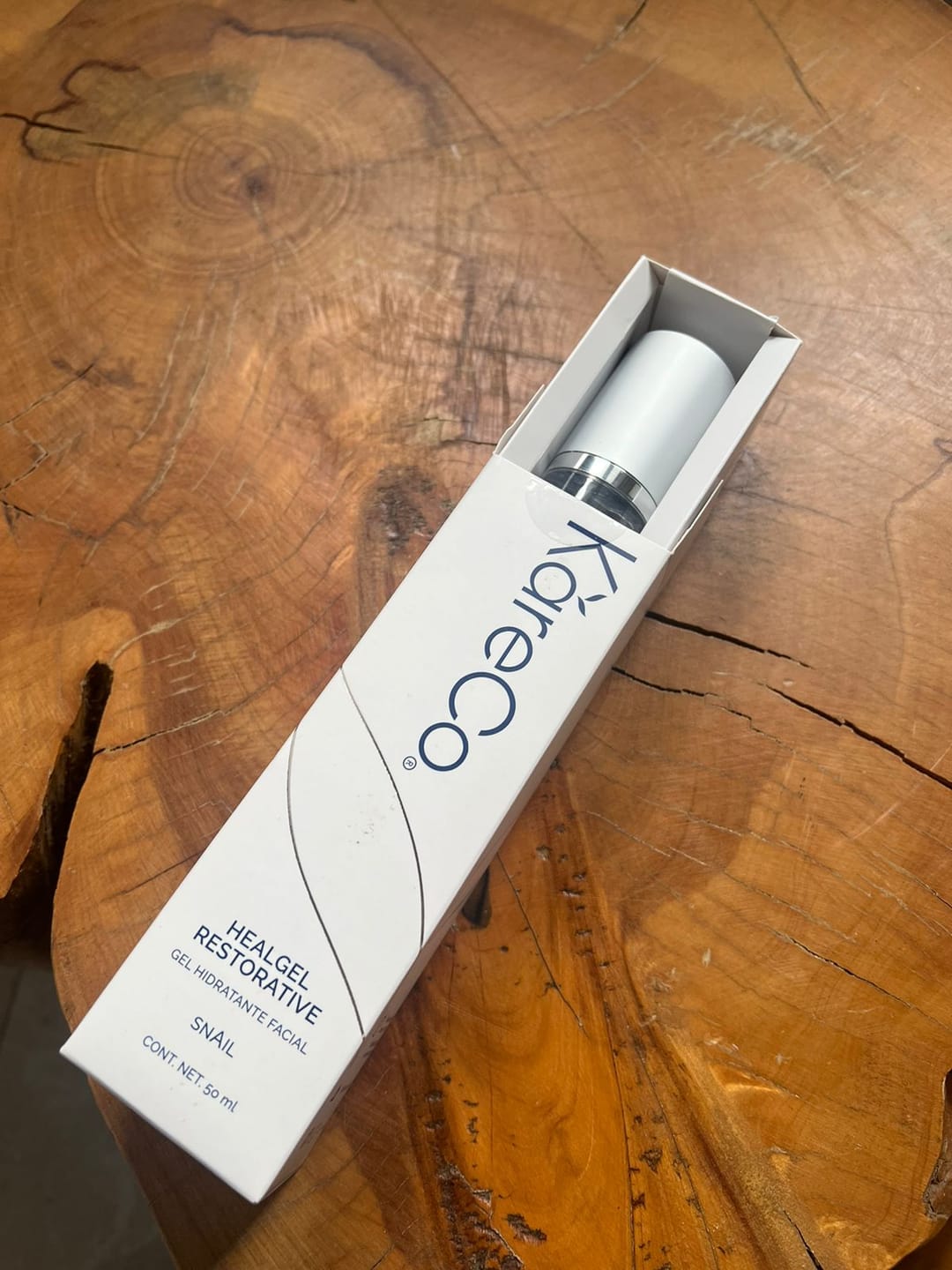 Customer photo review of HEALGEL Gel Hidratante Facial / Restaura Tu Piel
