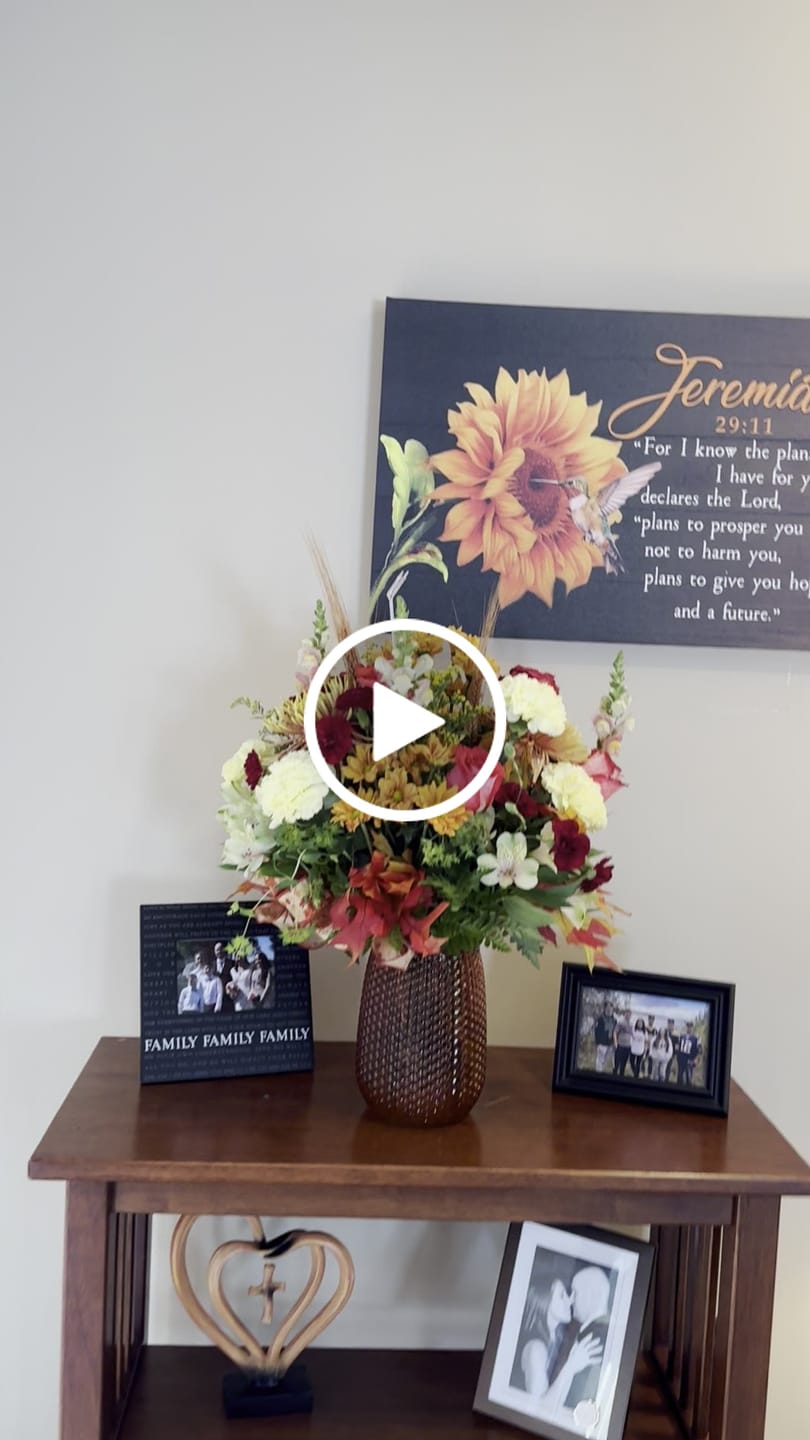 Customer video review of Jeremiah 29:11 For I Know The Plans I Have For You, Hummingbird Sunflower, Wall Art Canvas