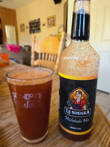 Customer photo review of La Suegra Michelada Mix