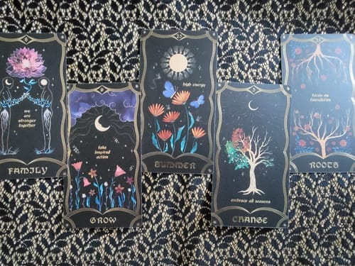Customer photo review of Bloom Oracle Deck