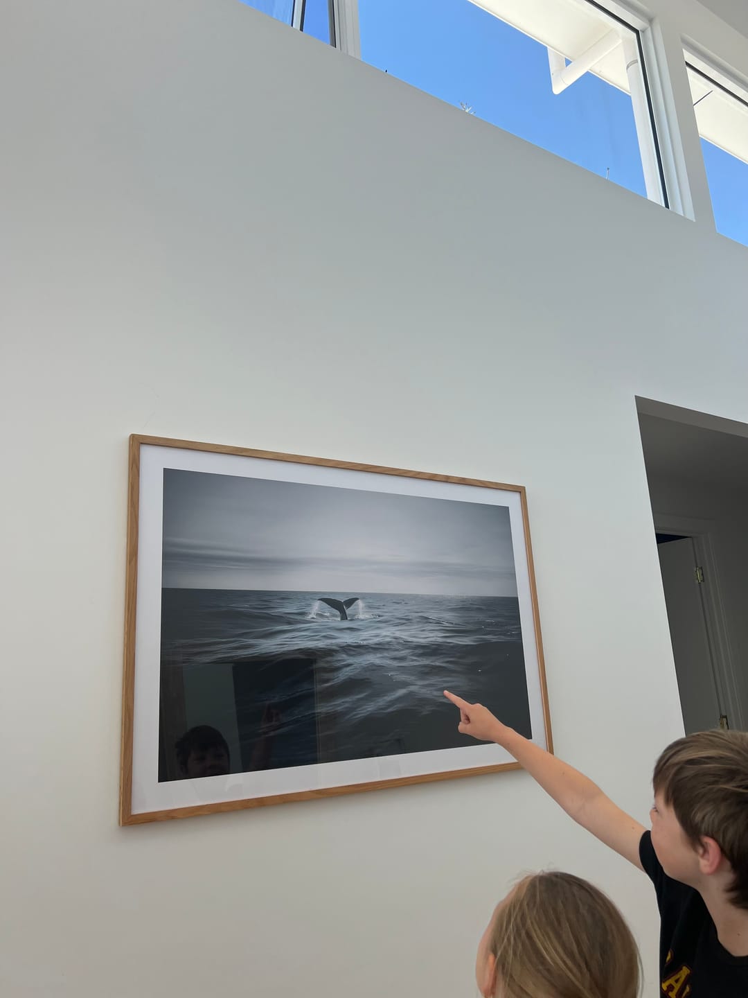Customer photo review of WHALE TAIL ART PRINT