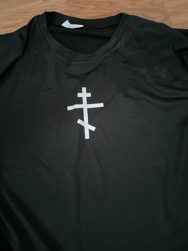 Customer photo review of Orthodox Cross Compression Shirt