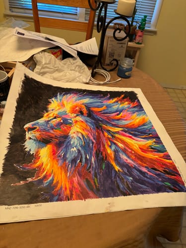 Customer photo review of Paint by Numbers - King's Splendor of Colors
