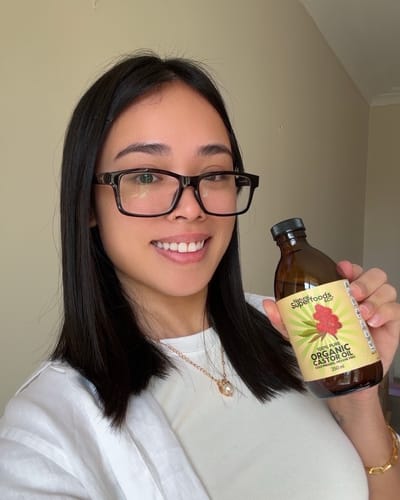 Customer photo review of Organic Castor Oil