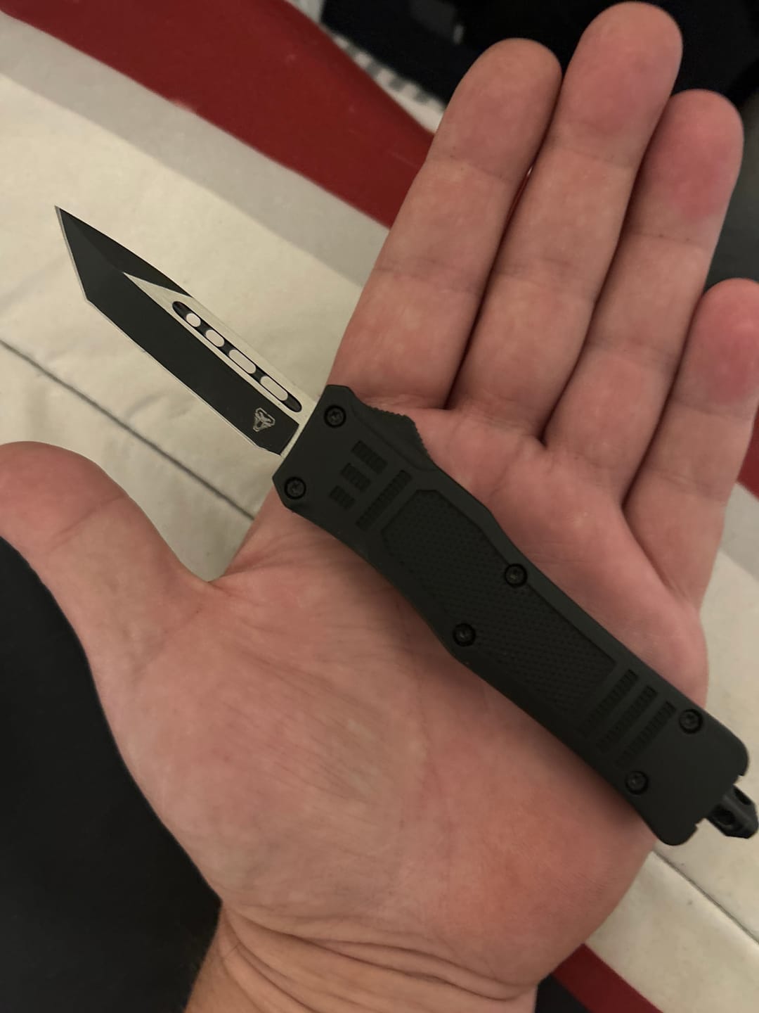 Customer photo review of 50% OFF Small Black Phantom D/A OTF (Multiple Blade Styles Available)