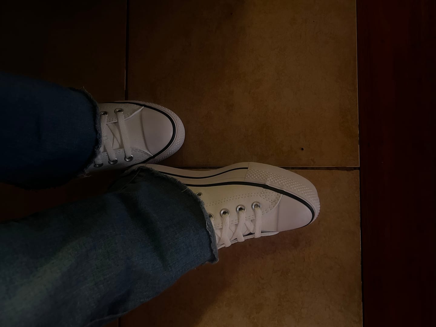 Customer photo review of Zapatillas Converse Chuck Taylor Platform Leather Blanco