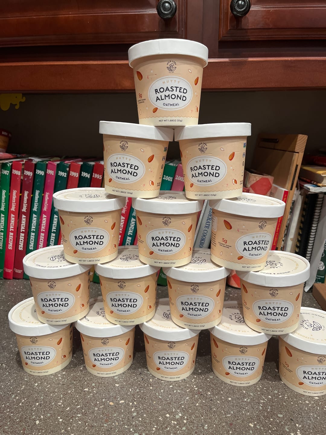 Customer photo review of Roasted Almond Oatmeal