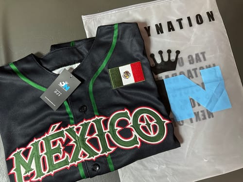 Customer photo review of Mexico Custom Baseball Jersey