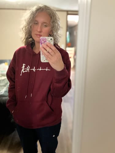 Customer photo review of Run Free Womens Hoodie