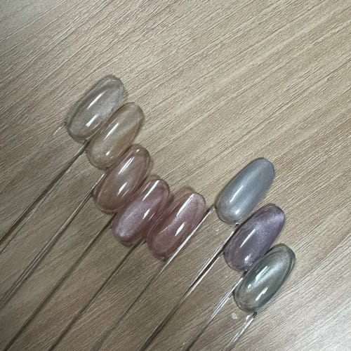 Customer photo review of Magnetic Cat Eye Gel Nail Polish/6Pcs 🔥Total Savings Pack🔥