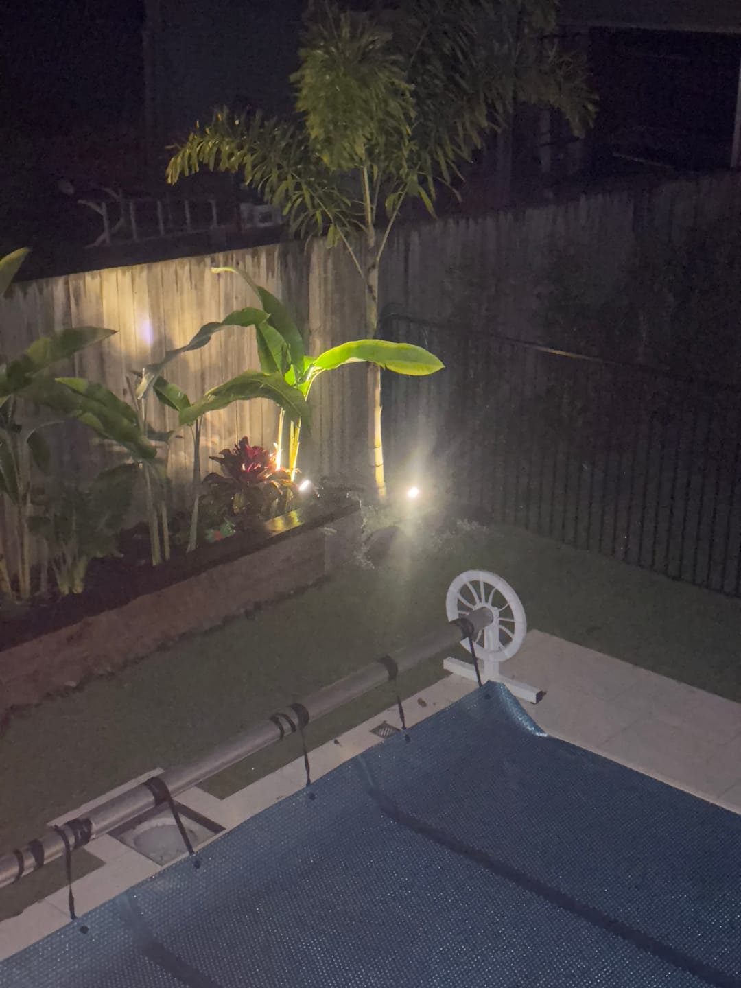 Customer photo review of Solar Ground Spotlights