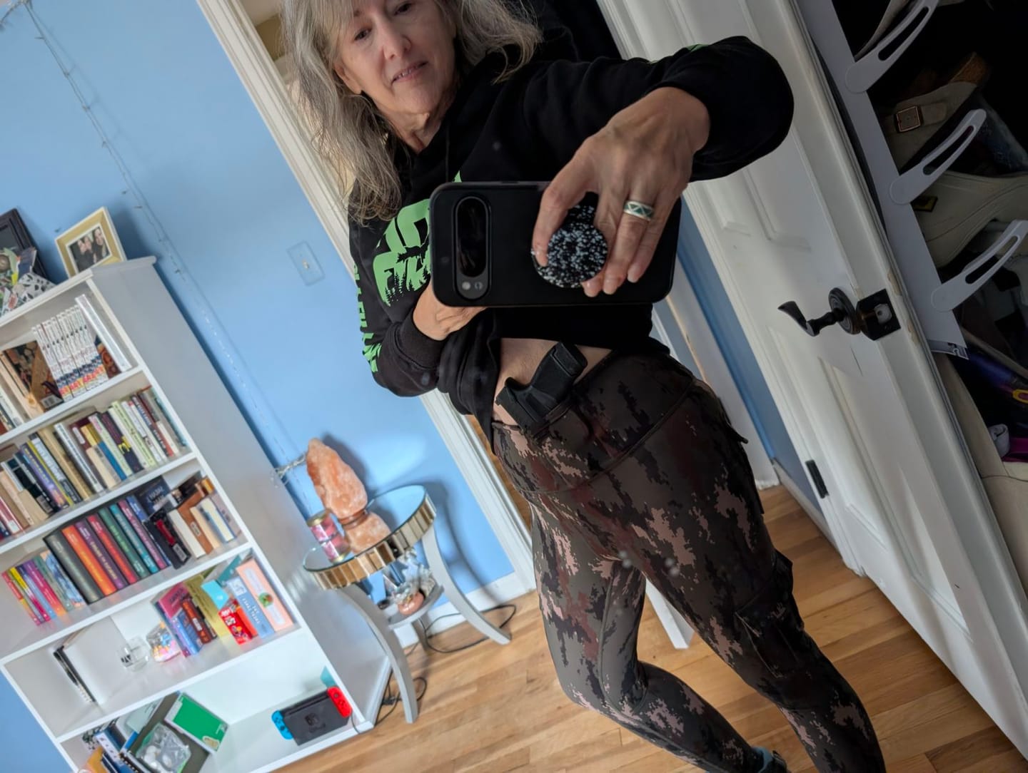 Customer photo review of Concealed Carry Leggings With Pockets | Black