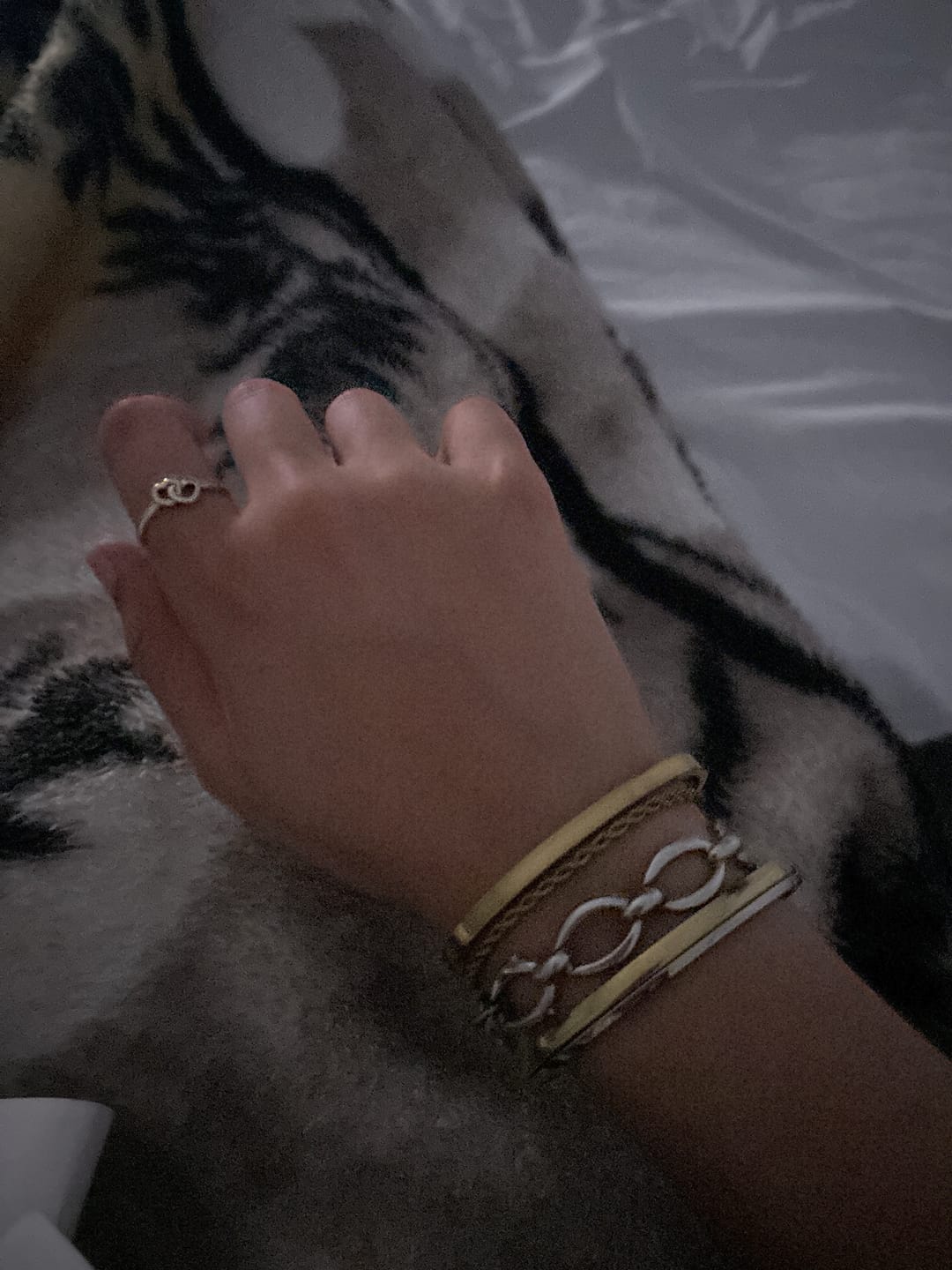 Customer photo review of Two Toned Everyday Bangle