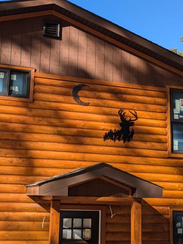 Customer photo review of Deer In The Woods - Metal Wall Art