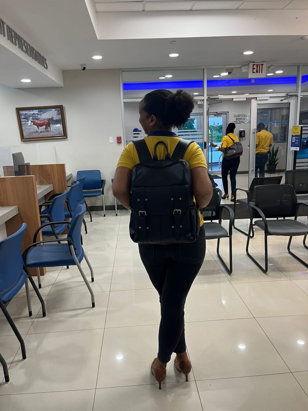 Customer photo review of Scarlett Flip Zipper Vegan 15.6-Inch Backpack