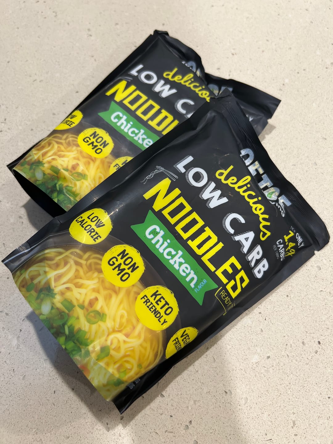 Customer photo review of Qetoe Low Carb Chicken Noodles 4 Pack (4x250g)