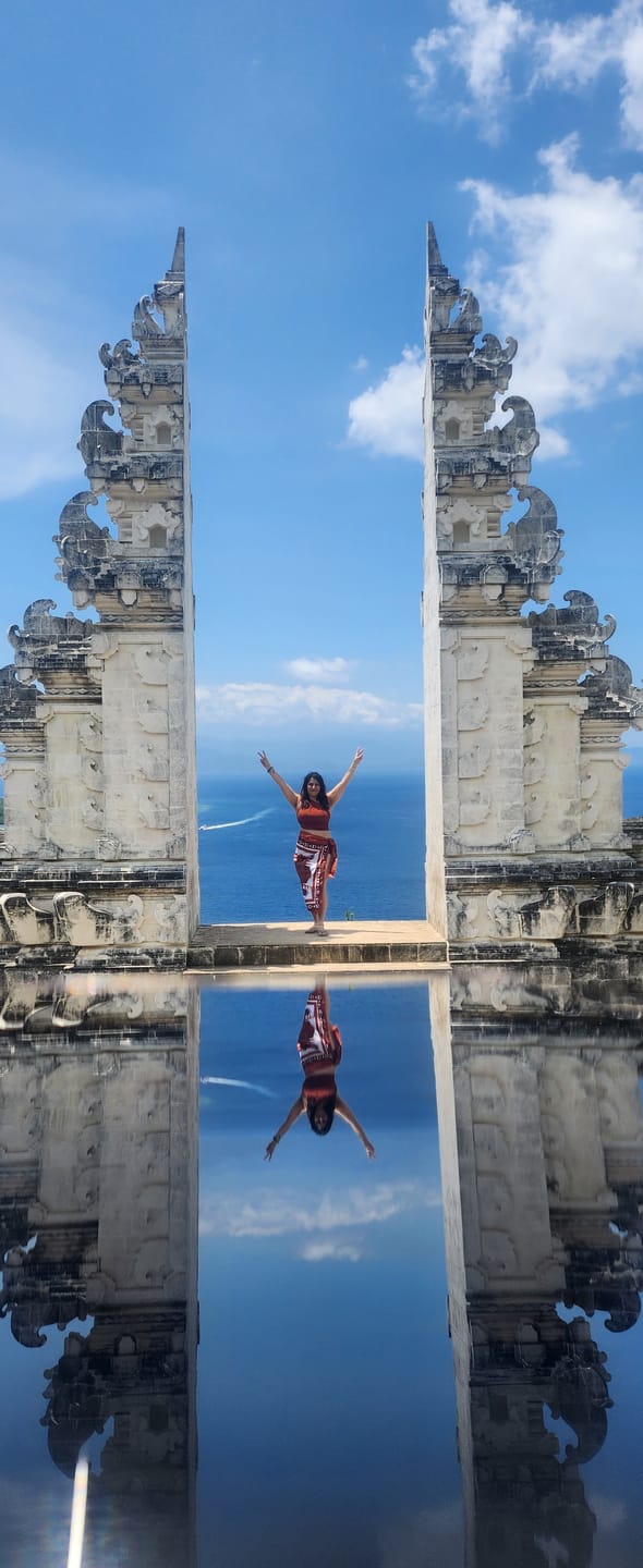 Customer photo review of Kairo Luxe Swimsuit with Sarong Skirt