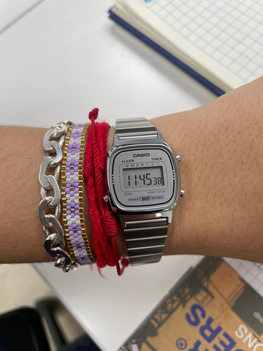 Customer photo review of Reloj Casio Vintage LA670WA-7DF Plateado