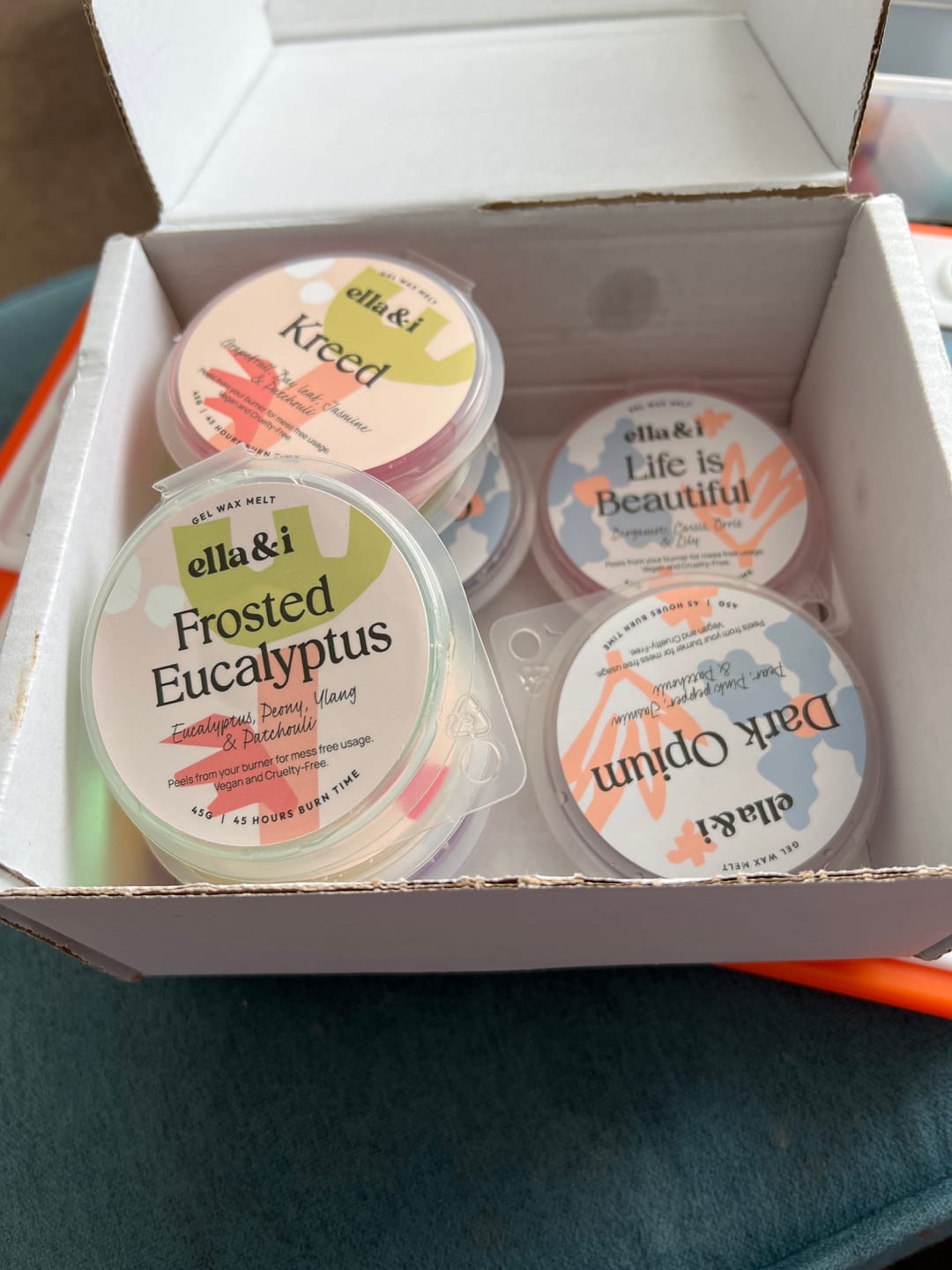 Customer photo review of Frosted Eucalpytus Gel Melt
