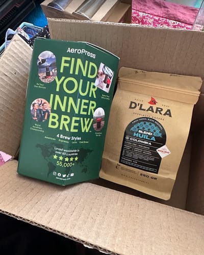 Customer photo review of Pack Aeropress Go + 2 Bolsas 250g Café de Especialidad en Grano o Molido
