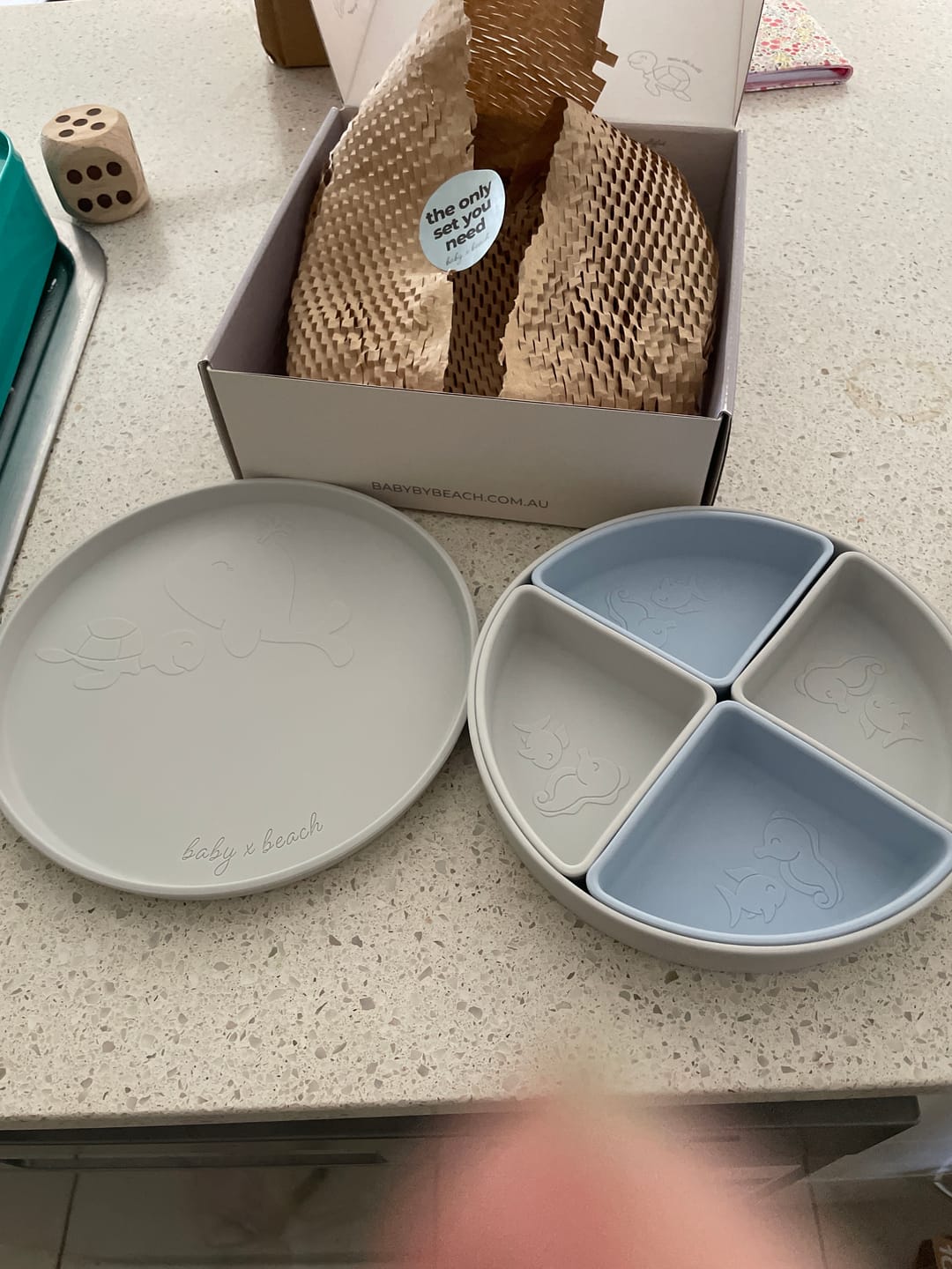 Customer photo review of Multi-Use Divider Tableware Set - Warm Sand