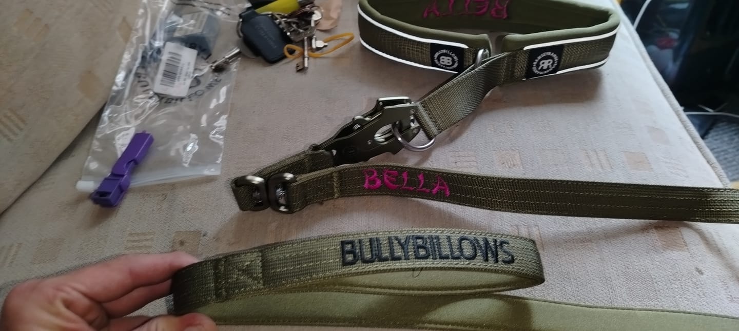 Customer photo review of 1.4m LIGHTER Swivel Combat Lead | Neoprene Lined, Secure Rated Clip with Soft Handle - Khaki x Khaki