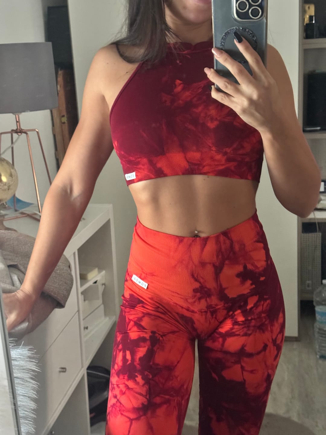 Customer photo review of Leggings Push up Gym Fashion Merlot