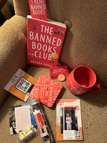 Customer photo review of September's Brenda Novak Book Box