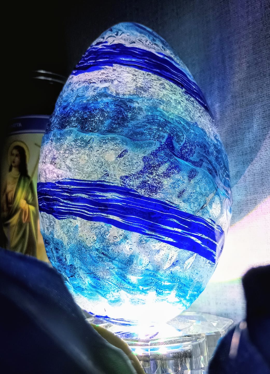 Customer photo review of Dragon Egg with Infused Cremains