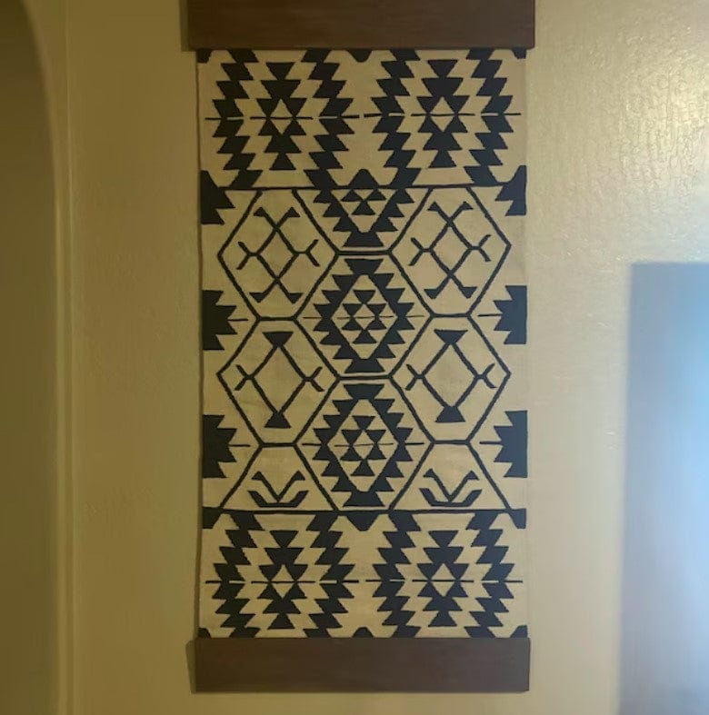 Customer photo review of Black Western Wall Hanging