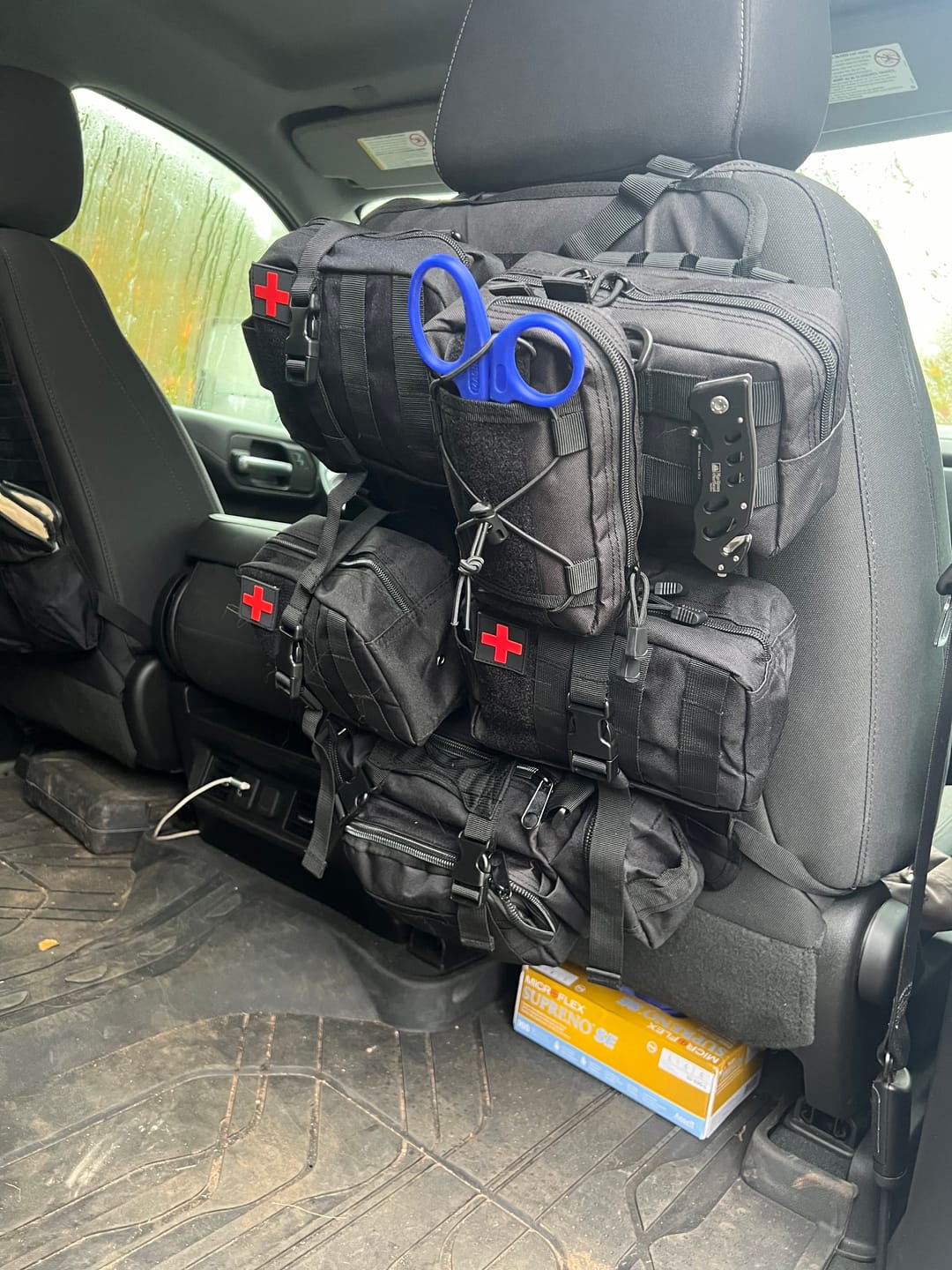 Customer photo review of Tactical MOLLE Seat Organizer Full Set