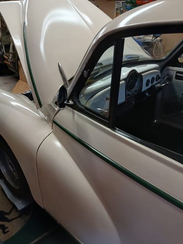 Customer photo review of Stainless and Chrome Round Wing or Door Mirror 106mm Pair
