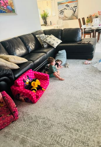 Customer photo review of The Mellow Mat® Designer Print | Light Grey