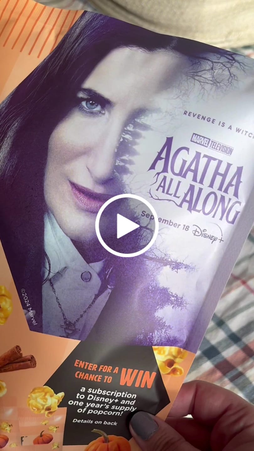 Customer video review of Pumpkin Spice Caramel Popcorn - Limited Edition inspired by Marvel Television's "Agatha All Along"
