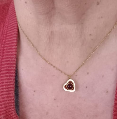 Customer photo review of Collana con foto personalizzata